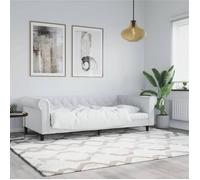 ""SALE 2025""Lit gigogne simple/Lit de jour blanc 80x200 cm similicuir 28.7 Kg 8862