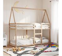""SALE 2025""Lit superposé enfant - Lit 2 personnes - 75x190 cm - bois de pin massif,36.1 Kg 9984
