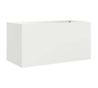 ""SALE 2025""Lit Surélevé de Jardin/Bac de Plantation MOOD - Jardinière blanc 62x30x29 cm acier Chill848031