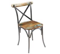 ""SALE 2025""Lot de 2 Chaises de Salon/Restaurant/ Chaises à manger - Ensemble 2 pièces Moderne - bois de récupération solide