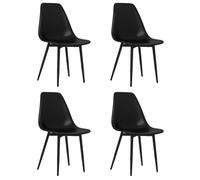 ""SALE 2025""Lot de 4 Chaises de Salon/Restaurant/ Chaises à manger - Ensemble 4 pièces Moderne - noir PP Chill118095