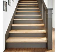 ""SALE 2025""Marchettes d'Escalier CLOUD - Marches d'escalier - Lot de 4 - non traité 90x30x2cm bois chêne massif chill655046