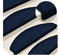""SALE 2025""Marchettes d'Escalier CLOUD - Tapis autoadhésifs - Lot de 5 - Bleu marine 56x17x3 cm Aiguilleté chill436096