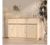 ""SALE 2025""Meuble bas bahut vaisselier - Buffet 110x34x75 cm - Bois massif de pin,24,94 Kg 6040