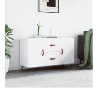 ""SALE 2025""Meuble bas bahut vaisselier - Buffet blanc 100x36x60 cm - bois d'ingénierie,30 Kg 3687
