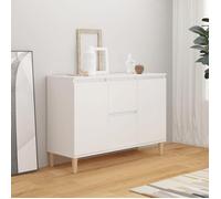 ""SALE 2025""Meuble bas bahut vaisselier - Buffet blanc 101x35x70 cm - bois d'ingénierie,30 Kg 3385