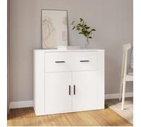 ""SALE 2025""Meuble bas bahut vaisselier - Buffet Blanc 80x33x70 cm - bois d'ingénierie,29,82 Kg 4302
