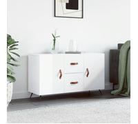 ""SALE 2025""Meuble bas bahut vaisselier - Buffet - Blanc brillant - 100x36x60 cm - bois d'ingénierie,30 Kg 6252