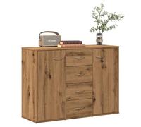 ""SALE 2025""Meuble bas bahut vaisselier - Buffet chêne artisanal 88x30x64 cm - bois d'ingénierie,28,2 Kg 2046