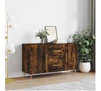 ""SALE 2025""Meuble bas bahut vaisselier - Buffet - Chêne fumé - 100x36x60 cm - bois d'ingénierie,30 Kg 4612