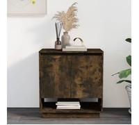 ""SALE 2025""Meuble bas bahut vaisselier - Buffet - Chêne fumé - 70x41x75 cm - bois d'ingénierie,26,14 Kg 6484