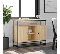 ""SALE 2025""Meuble bas bahut vaisselier - Buffet - Chêne sonoma - 100x35x80 cm - bois d'ingénierie,29,82 Kg 7643