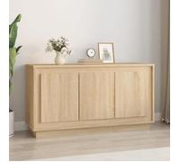 ""SALE 2025""Meuble bas bahut vaisselier - Buffet - Chêne sonoma - 102x35x55 cm - bois d'ingénierie,26,7 Kg 8121