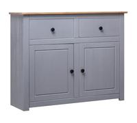 ""SALE 2025""Meuble bas bahut vaisselier - Buffet Gris 93x40x80 cm Pin solide Assortiment Panama,22 Kg 7610