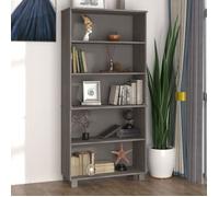 ""SALE 2025""Meuble bas bahut vaisselier - Buffet HAMAR - Bois massif de pin - gris clair -,27 Kg 2462