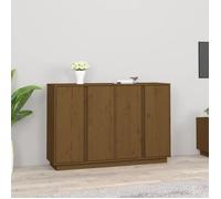 ""SALE 2025""Meuble bas bahut vaisselier - Buffet - Marron miel - 120x35x80 cm - Bois massif de pin,27,09 Kg 4081