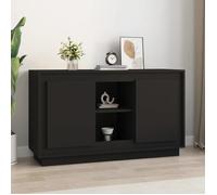 ""SALE 2025""Meuble bas bahut vaisselier - Buffet Noir 102x35x60 cm - bois d'ingénierie,30 Kg 9875