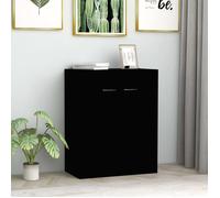 ""SALE 2025""Meuble bas bahut vaisselier - Buffet noir 60x30x75 cm - bois d'ingénierie,17,85 Kg 9238