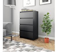 ""SALE 2025""Meuble bas bahut vaisselier - Buffet Noir 60x35x98,5 cm - bois d'ingénierie,28,35 Kg 7419