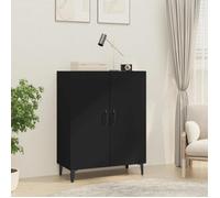 ""SALE 2025""Meuble bas bahut vaisselier - Buffet Noir 70x34x90 cm - bois d'ingénierie,29,3 Kg 7759