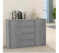 ""SALE 2025""Meuble bas bahut vaisselier - Buffet - Sonoma gris - 88x30x65 cm - bois d'ingénierie,27,82 Kg 3822