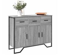 ""SALE 2025""Meuble bas bahut vaisselier - Buffet - Sonoma gris - 97x32,5x74,5 cm - bois d'ingénierie,29,3 Kg 1350