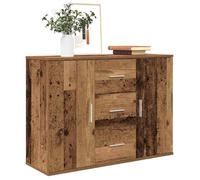 ""SALE 2025""Meuble bas bahut vaisselier - Buffet - vieux bois - 90x29,5x65 cm - bois d'ingénierie,25,7 Kg 9952