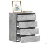""SALE 2025""Meuble bas bahut vaisselier - Commode d'angle - Gris béton - 60x41x76 cm - bois d'ingénierie,26,8 Kg 3053