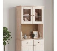 ""SALE 2025""Meuble bas bahut vaisselier - Dessus de commode ALTA 77x30x92 cm - Bois massif de pin,15,22 Kg 9377