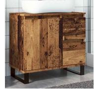 ""SALE 2025""Meuble salle de bain suspendu - Armoire de lavabo de salle de bain - vieux bois - 65x33x60 cm,17,95 Kg 8543