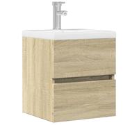 ""SALE 2025""Meuble salle de bain suspendu - Armoire d'évier - Chêne sonoma - 41x38,5x45 cm - Bois d’ingénierie,11,25 Kg 9263
