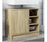 ""SALE 2025""Meuble salle de bain suspendu - Armoire d'évier - Chêne sonoma - 63x29x55 cm - bois d'ingénierie,13,95 Kg 6740