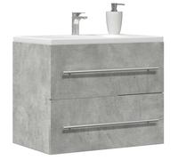 ""SALE 2025""Meuble salle de bain suspendu - Armoire d'évier - Gris béton - 60x38,5x48 cm - Aggloméré,14,15 Kg 8377