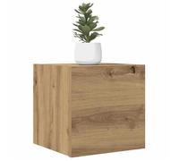 ""SALE 2025""Meuble Télé Flottant - Meuble TV mural chêne artisanal 30,5x30x30 cm,5,65 Kg 6745