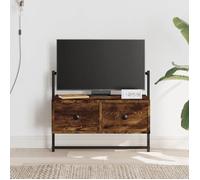 ""SALE 2025""Meuble Télé Flottant - Meuble TV mural - Chêne fumé - 60,5x30x51 cm - bois d'ingénierie,11,86 Kg 4672
