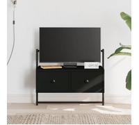 ""SALE 2025""Meuble Télé Flottant - Meuble TV mural noir 60,5x30x51 cm - bois d'ingénierie,11,66 Kg 7108