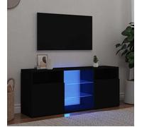 ""SALE 2025""Meuble TV avec lumières LED - Armoire Basse Stéréo - noir 120x30x50 cm,24,88 Kg 2857