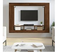 ""SALE 2025""Meuble TV - Banc TV de Salon - Chêne marron - 152x22x113 cm - bois d'ingénierie,28,35 Kg 9906