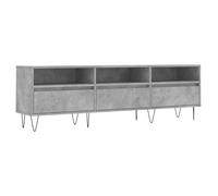 ""SALE 2025""Meuble TV Bas sur Pieds MOOD - Table Télé - Gris béton - 150x30x44,5 cm - Bois d'ingénierie Chill4787874