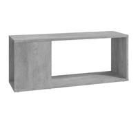 ""SALE 2025""Meuble TV Bas sur Pieds MOOD - Table Télé - Gris béton - 80x24x32 cm - Bois d'ingénierie Chill4834327