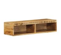 ""SALE 2025""Meuble TV mural - armoire TV suspendue - 80x30x19 cm - Bois massif de manguier brut,10,1 Kg 9302