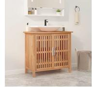 ""SALE 2025""Meuble WC - Armoire de salle de bain 66x29x61,5 cm Bois massif de noyer,7,45 Kg 3449