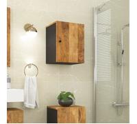 ""SALE 2025""Meuble WC suspendu - Armoire de salle de bain murale 38x33x48cm bois massif manguier,10,88 Kg 4253