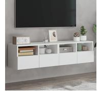 ""SALE 2025""Meubles TV muraux - Unité Murale TV - Lot de 2 - blanc 60x30x30 cm - bois d'ingénierie,21,42 Kg 6363