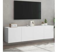 ""SALE 2025""Meubles TV muraux - Unité Murale TV - Lot de 2 - blanc 80x30x41 cm,28,46 Kg 2842