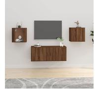 ""SALE 2025""Meubles TV muraux - Unité Murale TV - Lot de 2 - Chêne marron - 40x34,5x40 cm,18,69 Kg 8841