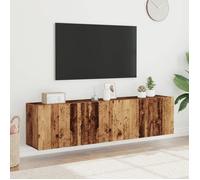 ""SALE 2025""Meubles TV muraux - Unité Murale TV - Lot de 2 - vieux bois - 80x30x41 cm,26,7 Kg 5414
