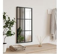 ""SALE 2025""Miroir cosmétique Suspendu VIDAXL - Miroir mural noir 30x60 cm rectangulaire fer chill624222