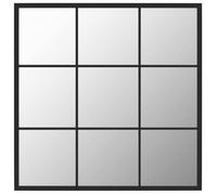 ""SALE 2025""Miroir Suspendu Décoratif MOOD - Miroir mural noir 60x60 cm métal Chill626220