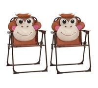 ""SALE 2025""Mobilier d'Extérieur Avec 2 chaises MOOD - Ensemble de bistro avec parasol pour enfants 3 pcs - Marron Chill843191